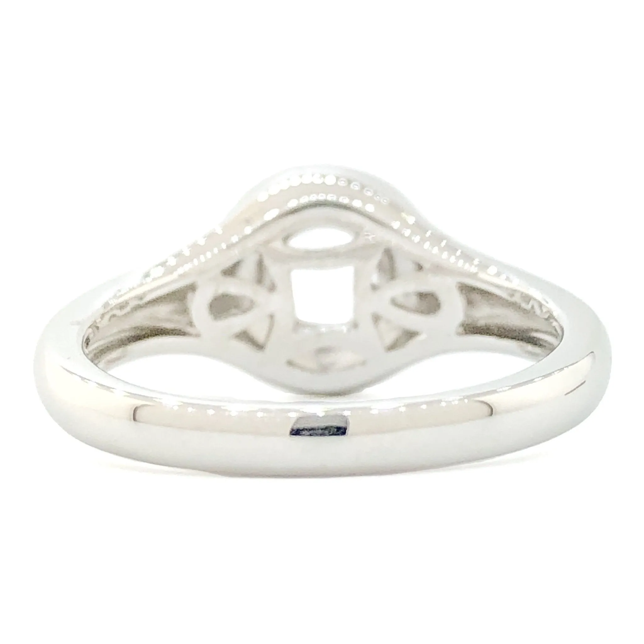 14K W Gold 0.15cttw H/SI1 Diamond Mounting