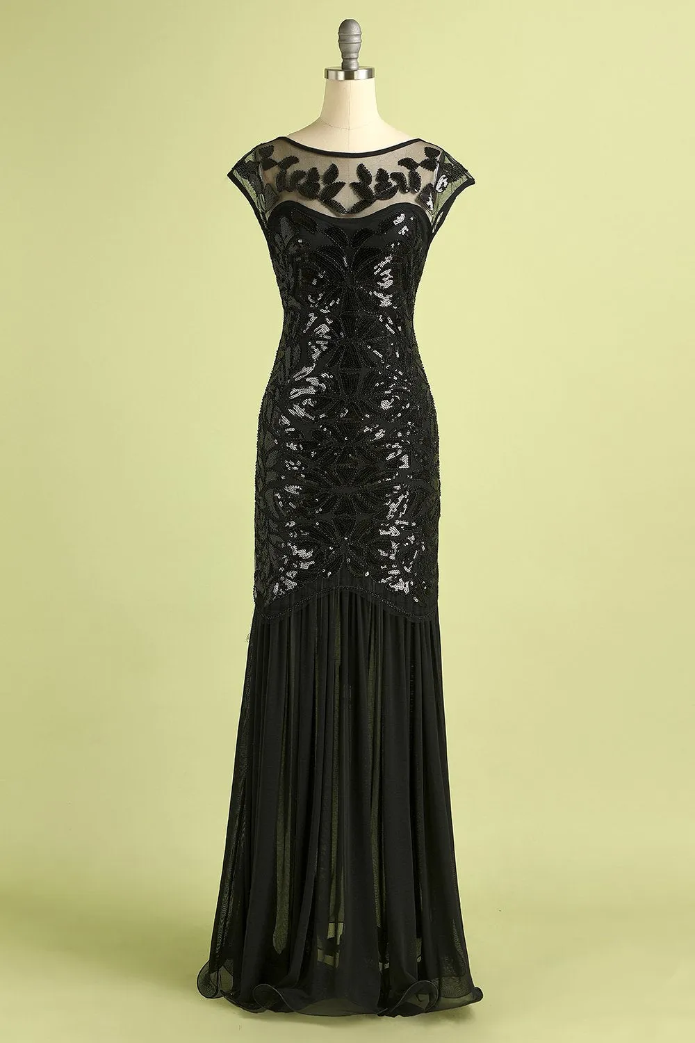 1920s Sequined Flapper Dress