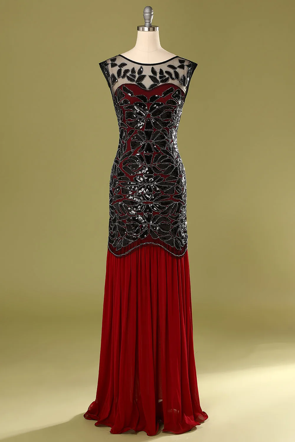 1920s Sequined Flapper Dress