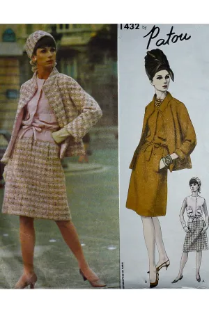 1960s Vogue Paris Original Jean Patou Pattern for Dress & Jacket