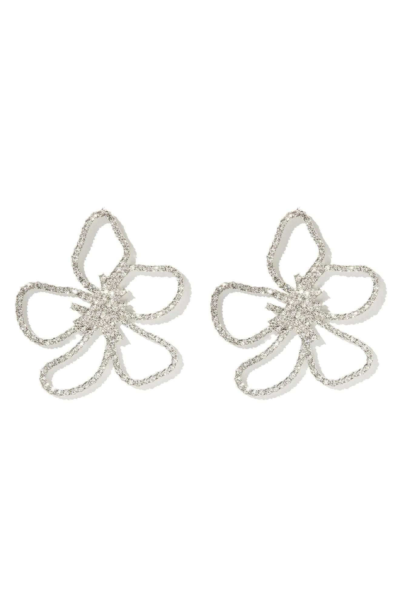 A Floral Moment Earrings - Silver