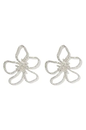 A Floral Moment Earrings - Silver