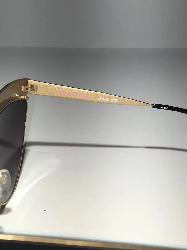 Agent Provocateur by Linda Farrow - Gold and Black Cat Eye Sunglasses