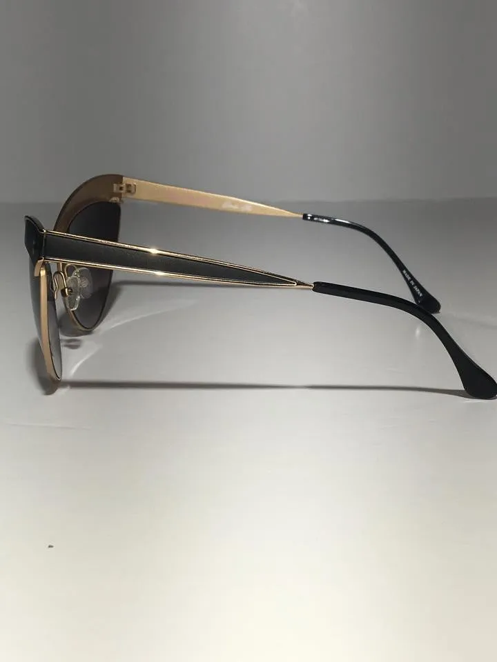 Agent Provocateur by Linda Farrow - Gold and Black Cat Eye Sunglasses