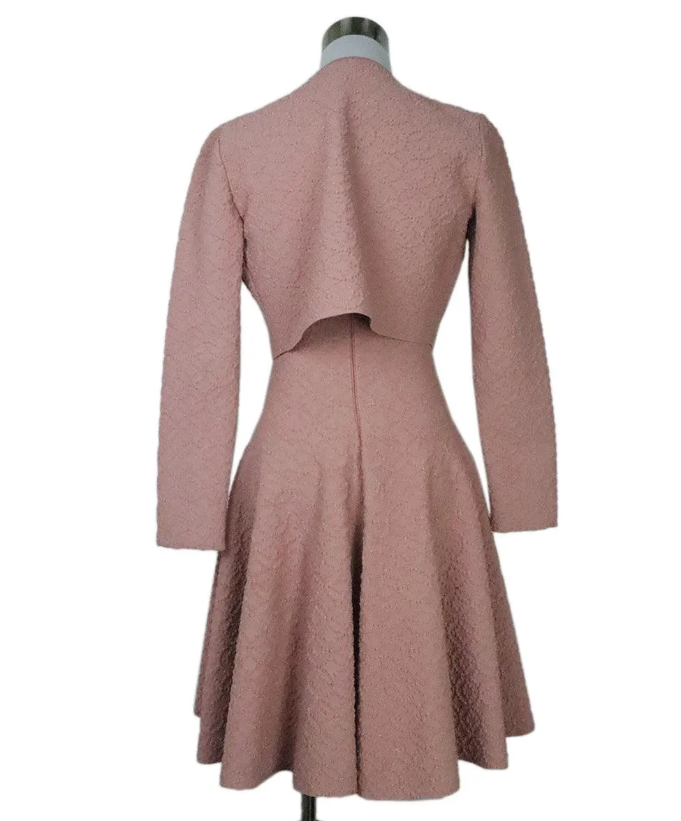 Alaia Mauve & Gold Textured Dress Set sz 4
