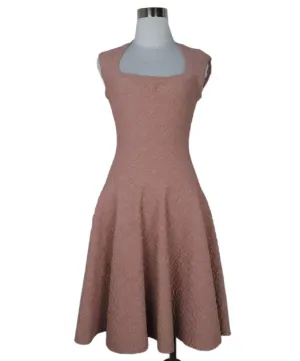 Alaia Mauve & Gold Textured Dress Set sz 4