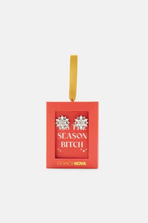 Always That Girl Earring Holiday Box - Silver