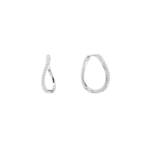 Amelia Petit Hoop Earrings Silver
