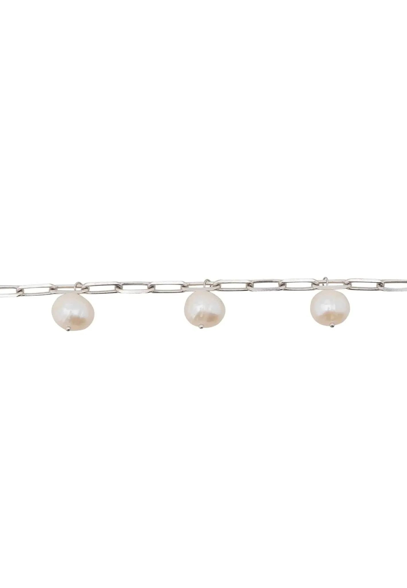 Amelia Three Pearl Bracelet Silver