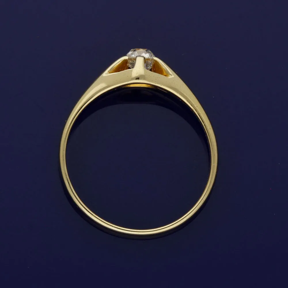 Antique 18ct Yellow Gold Old Cut Diamond Ring