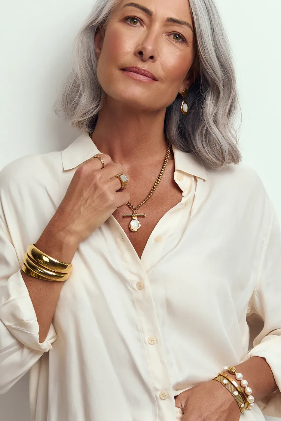 ARMS OF EVE KATHERINE GOLD CUFF - GOLD PLATED