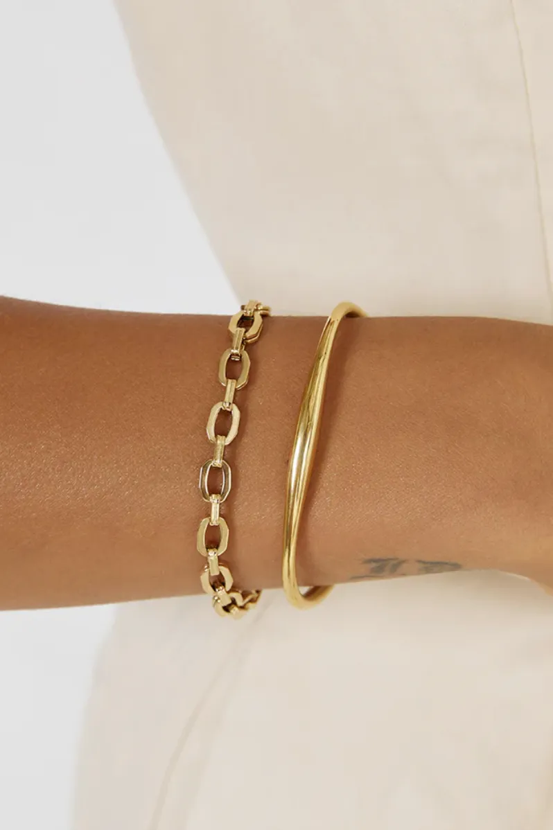 ARMS OF EVE MADISON GOLD CUFF BRACELET - GOLD PLATED