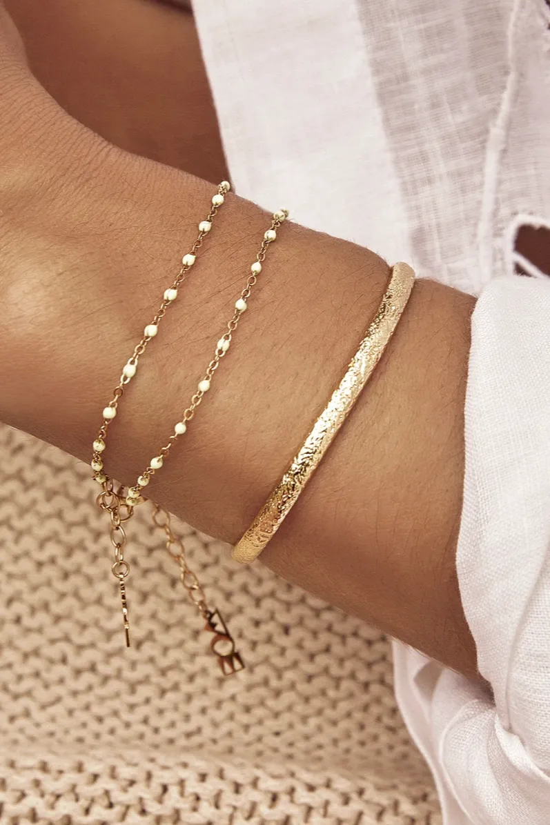 ARMS OF EVE STEVIE GOLD CUFF BRACELET - GOLD PLATED