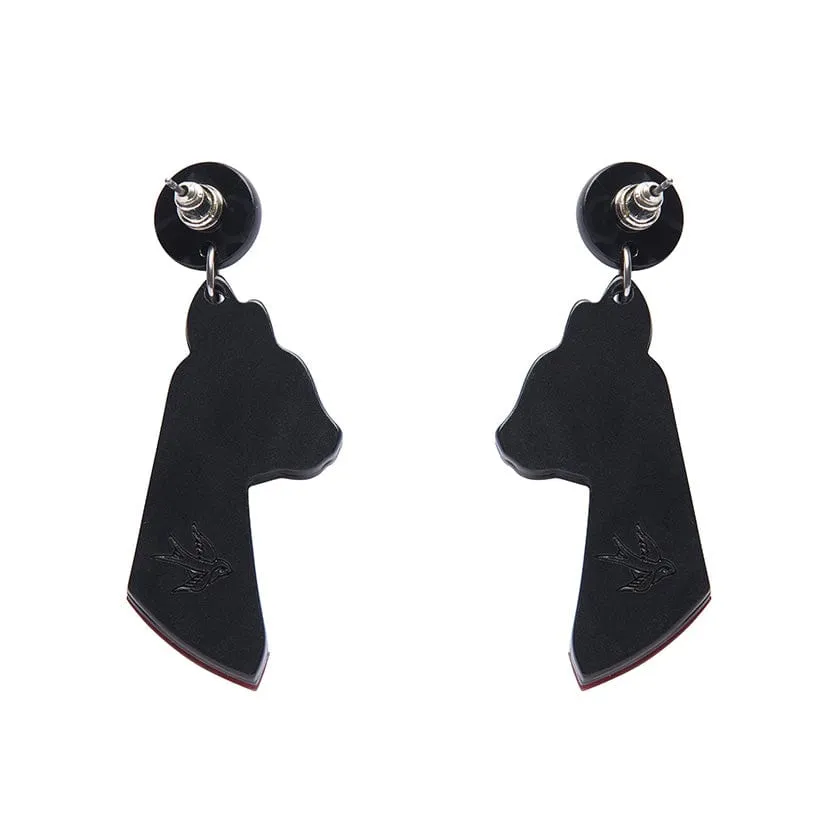 Bastet the Protector Drop Earrings