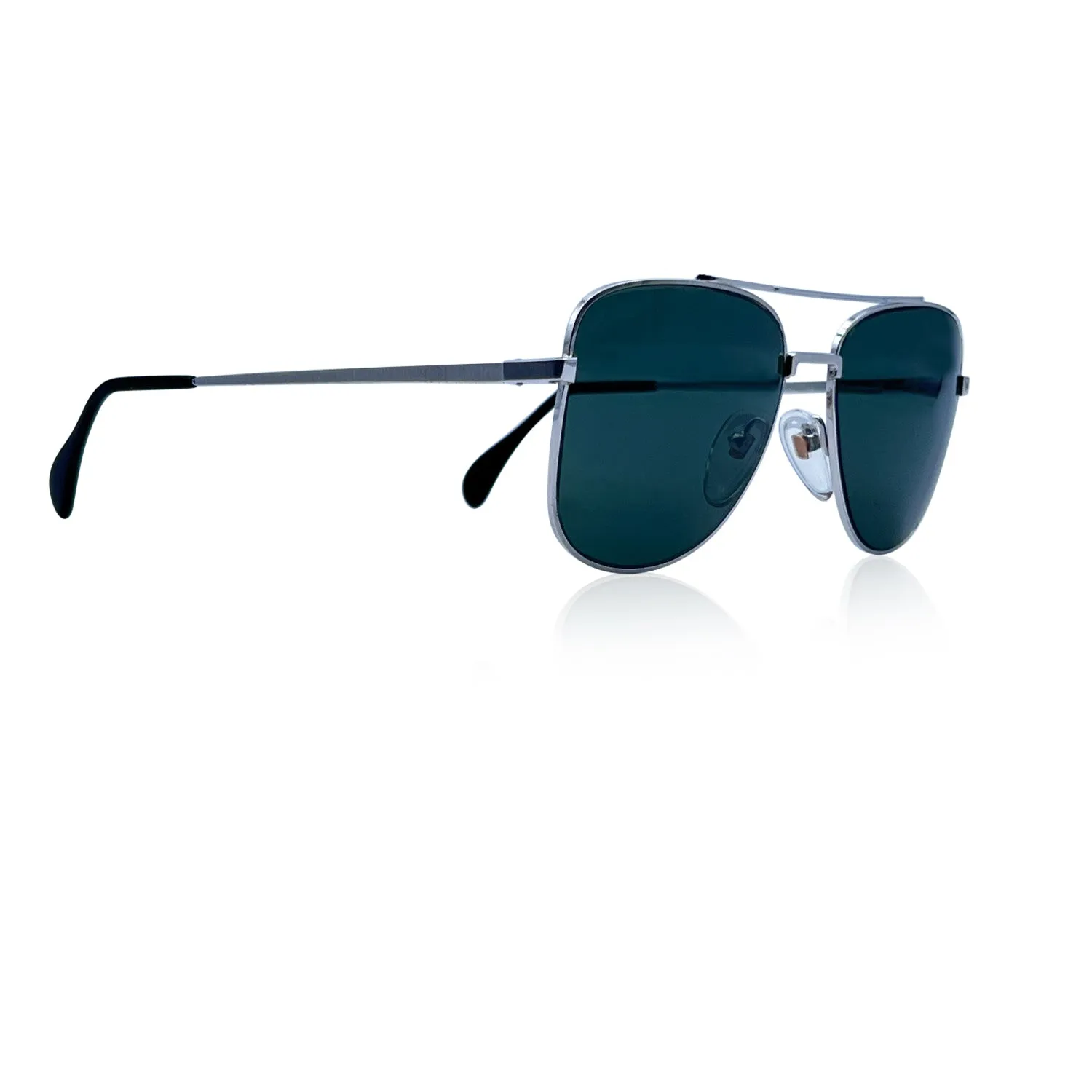 Bausch & Lomb Vintage 70s Aviator White Gold Mod. 519 Sunglasses