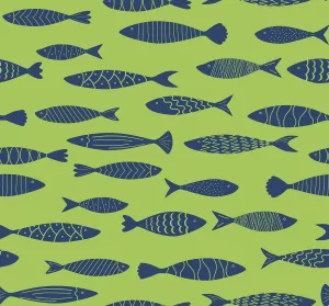 Bay Fish Wallpaper in Buckingham Green