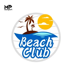Beach Club Medallion Laser-Engraved Necklace: Embrace the Bliss of the Coast