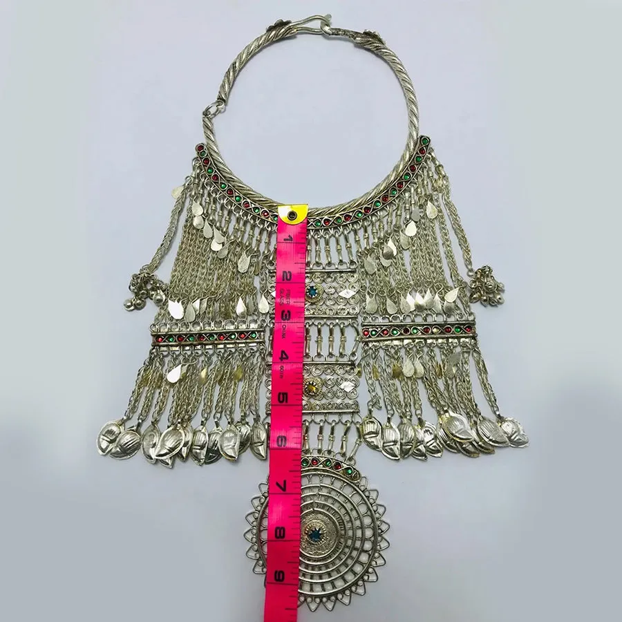 Boho-Chic Vintage Tribal Oversized Choker Necklace