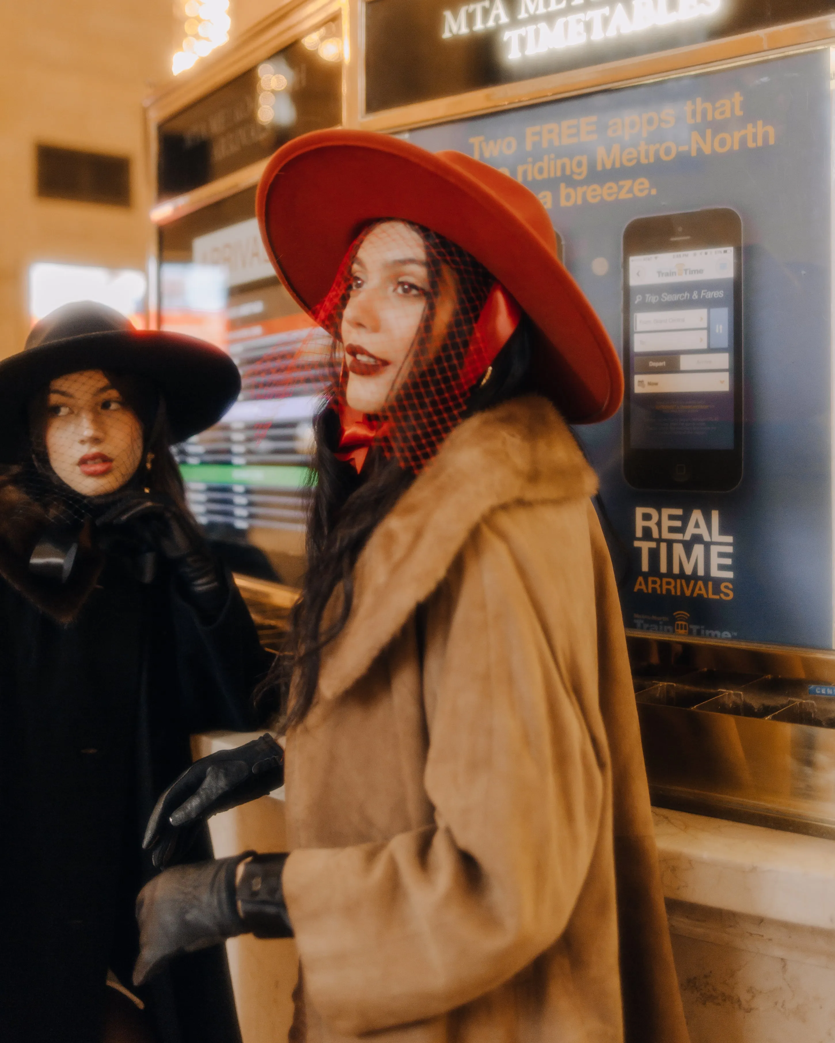 Burnt Orange | Lively Ghosts Veiled Hat