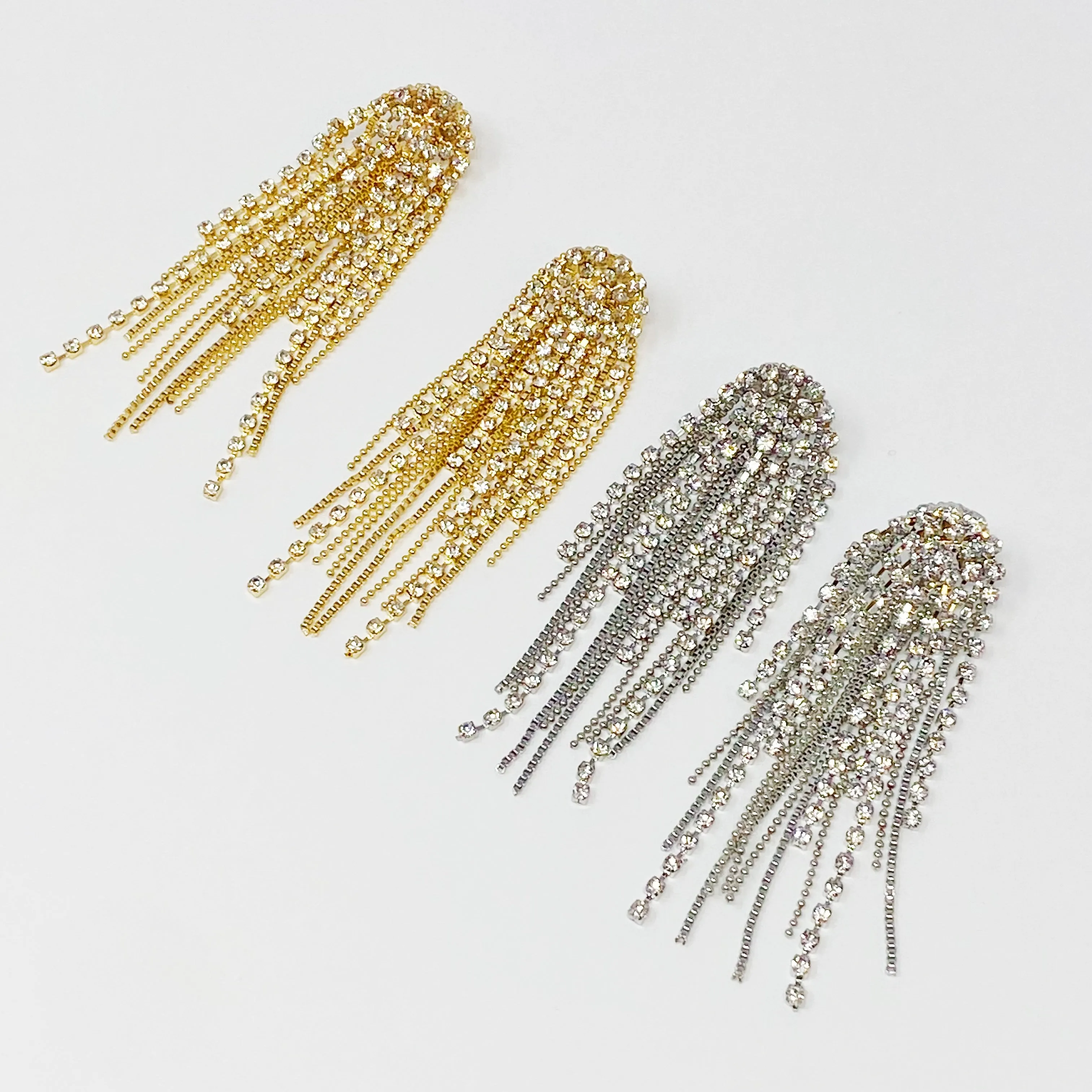 Chain And Shine Fringe Earrings