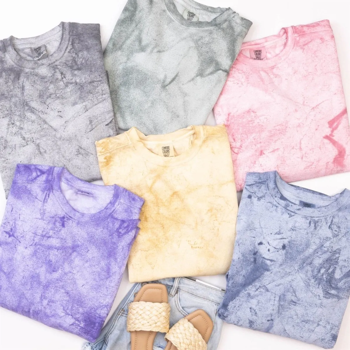Coastal Charm ColorBlast Crew Sweatshirt