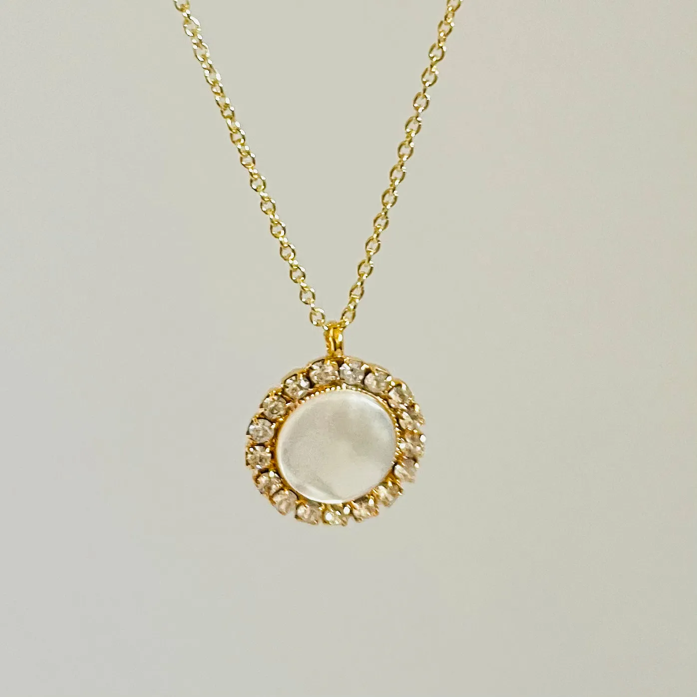 Crystal & Mother of Pearl Necklace