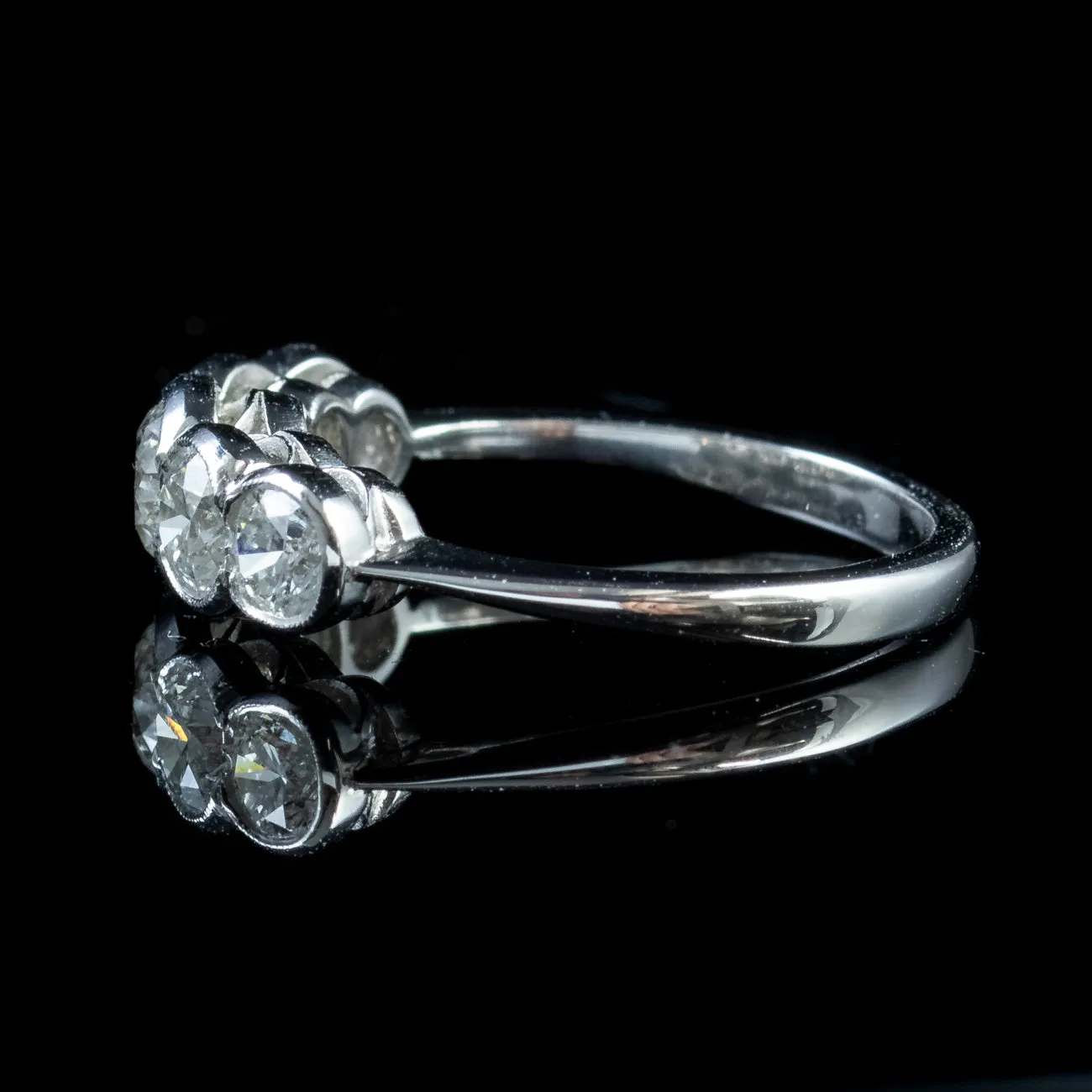 Diamond Ring Platinum 1.80Ct Old Cut Diamond