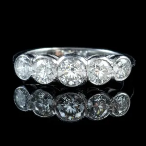 Diamond Ring Platinum 1.80Ct Old Cut Diamond