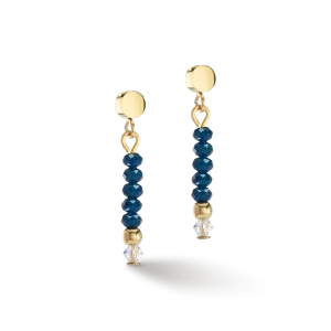 Earrings Little Twinkle gold-dark blue