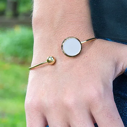 Enamel Cuff Bracelet