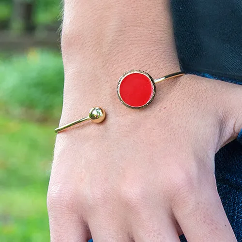 Enamel Cuff Bracelet