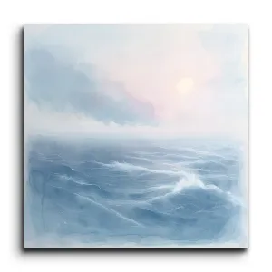 Ethereal Dawn Seascape: Tranquil Ocean Bliss