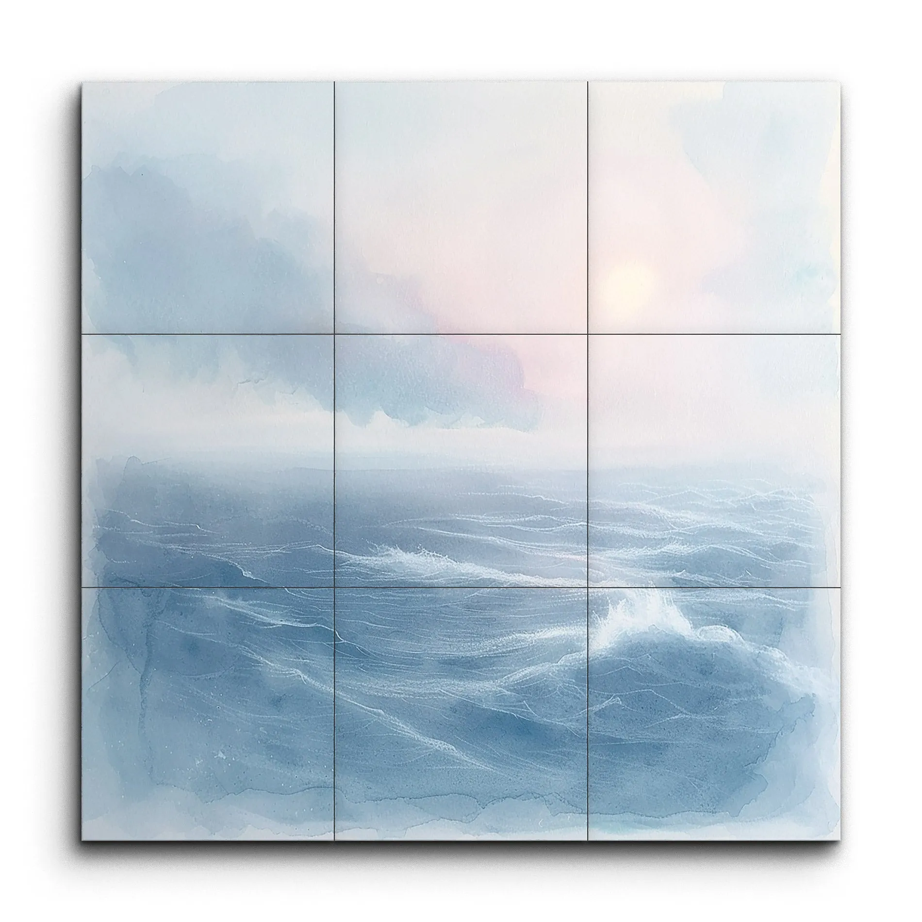Ethereal Dawn Seascape: Tranquil Ocean Bliss