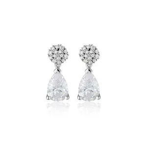 Georgini 925 Sterling Silver Red Carpet Cannes Earrings