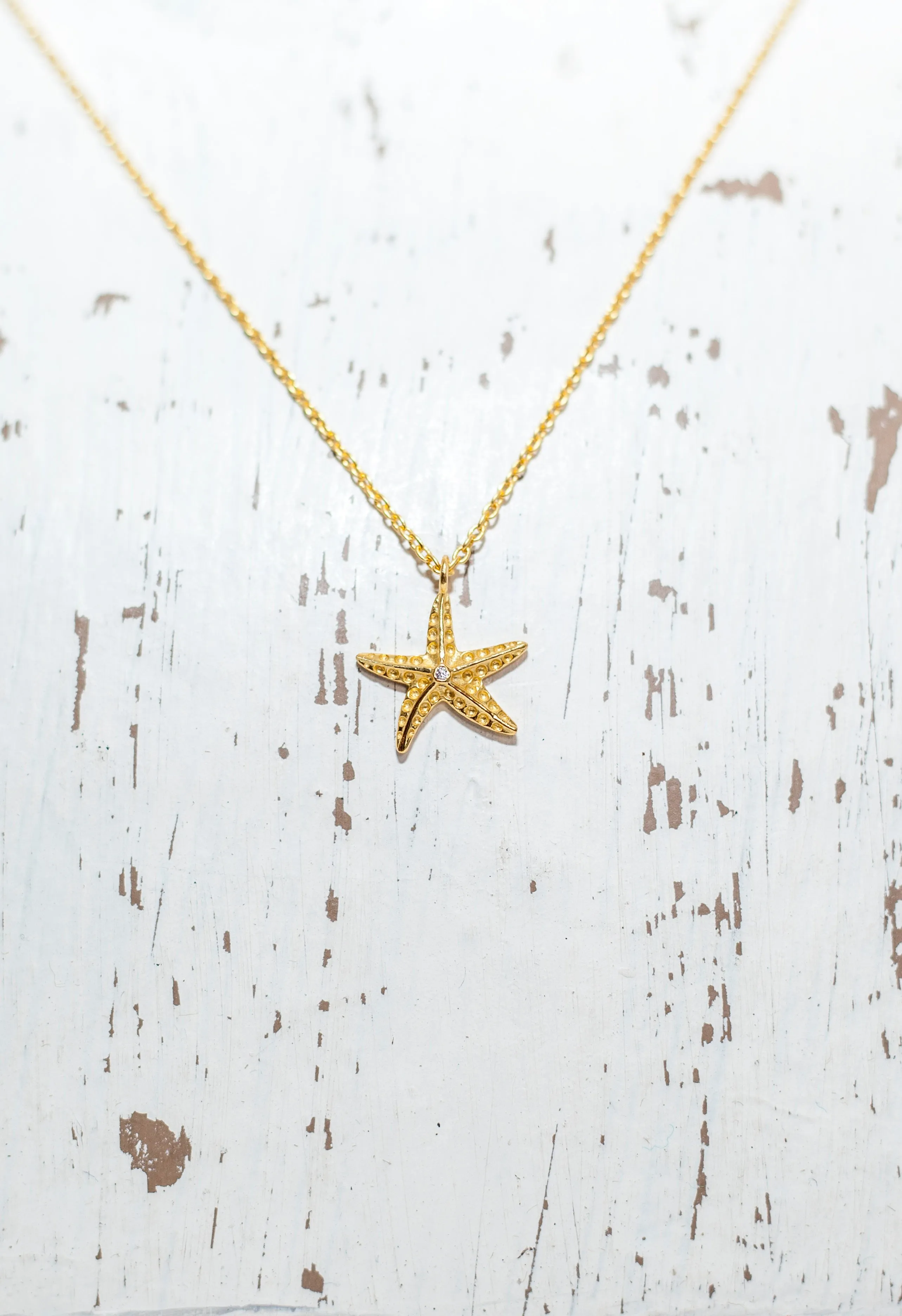 Gold Vermeil Starfish Necklace