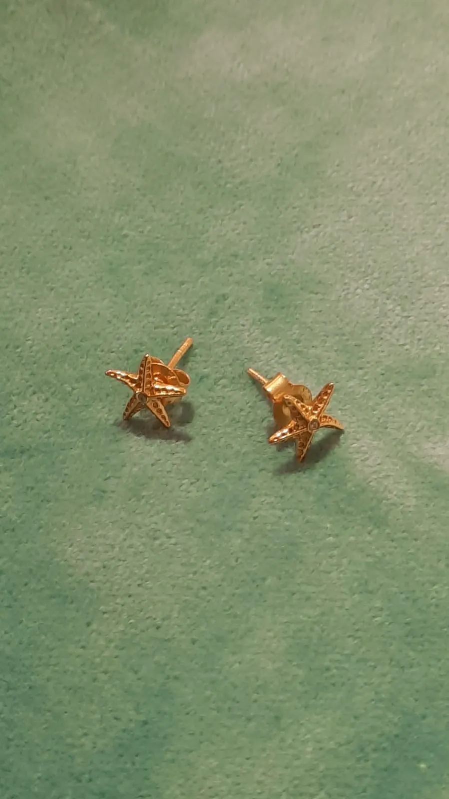Gold Vermeil Starfish Studs
