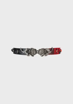 Gothic Aloof Rose Choker