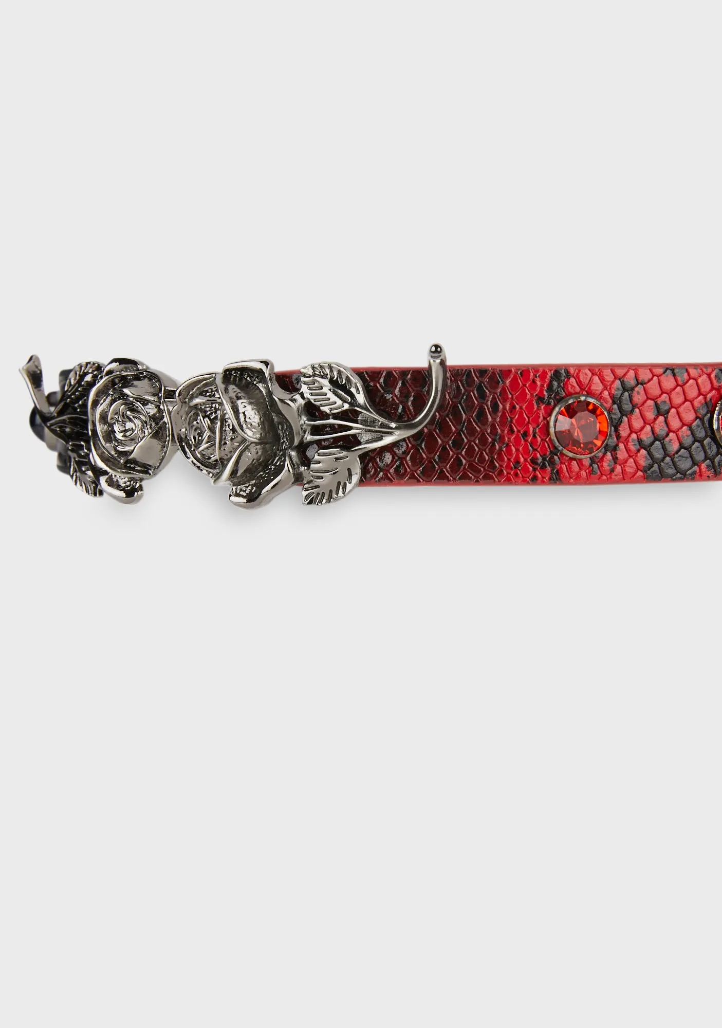 Gothic Aloof Rose Choker