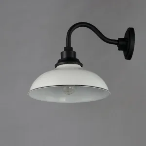 Granville 12 In. Outdoor Barn Light White Finish