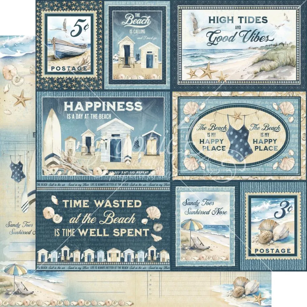 Graphic 45 Collection Pack 8"x 8" - The Beach Is Calling