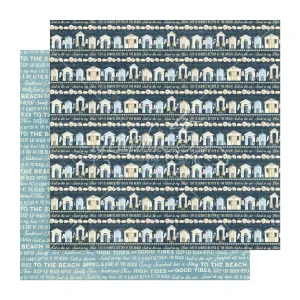 Graphic 45 The Beach Is Calling Double-Sided Cardstock 12"x 12" - Sleep-Eat-Beach-Repeat