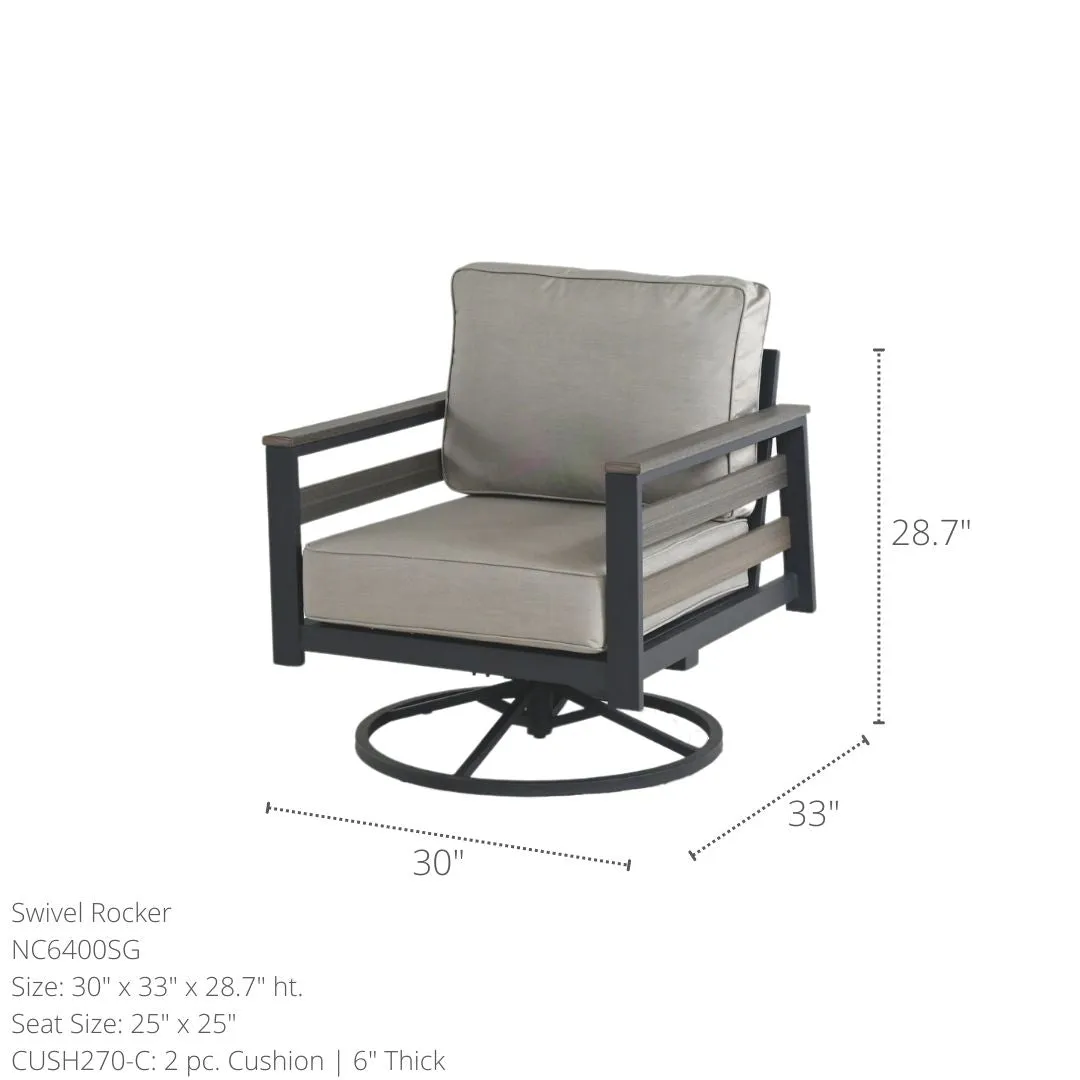 Hixon Panel Swivel Rocker
