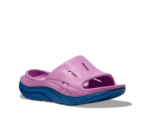 Hoka All Gender/Unisex Ora Recovery Slide 3 Color: Cyclamen/Coastal Sky