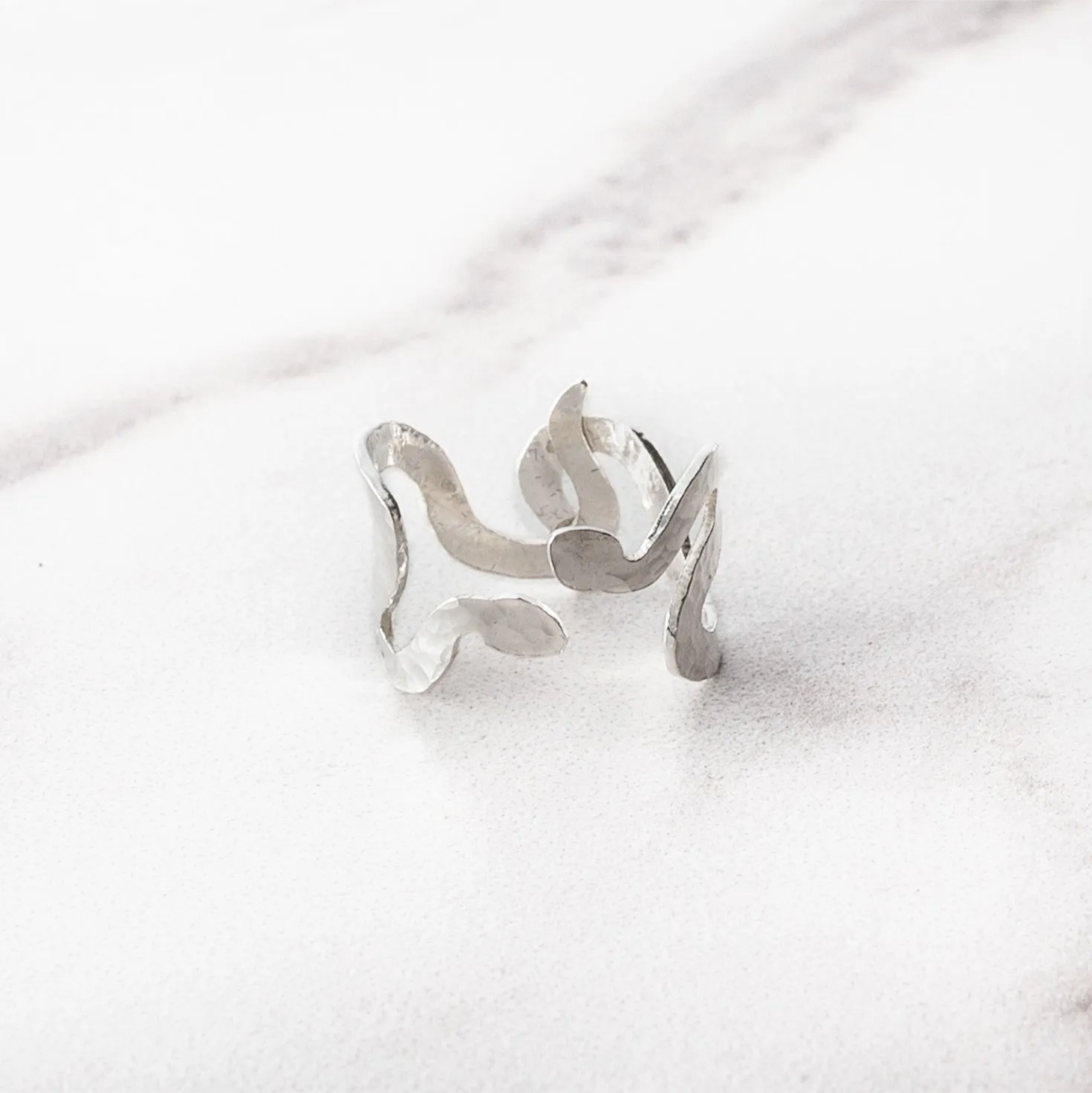 Medusa Gorgon Snake Cuff Ring