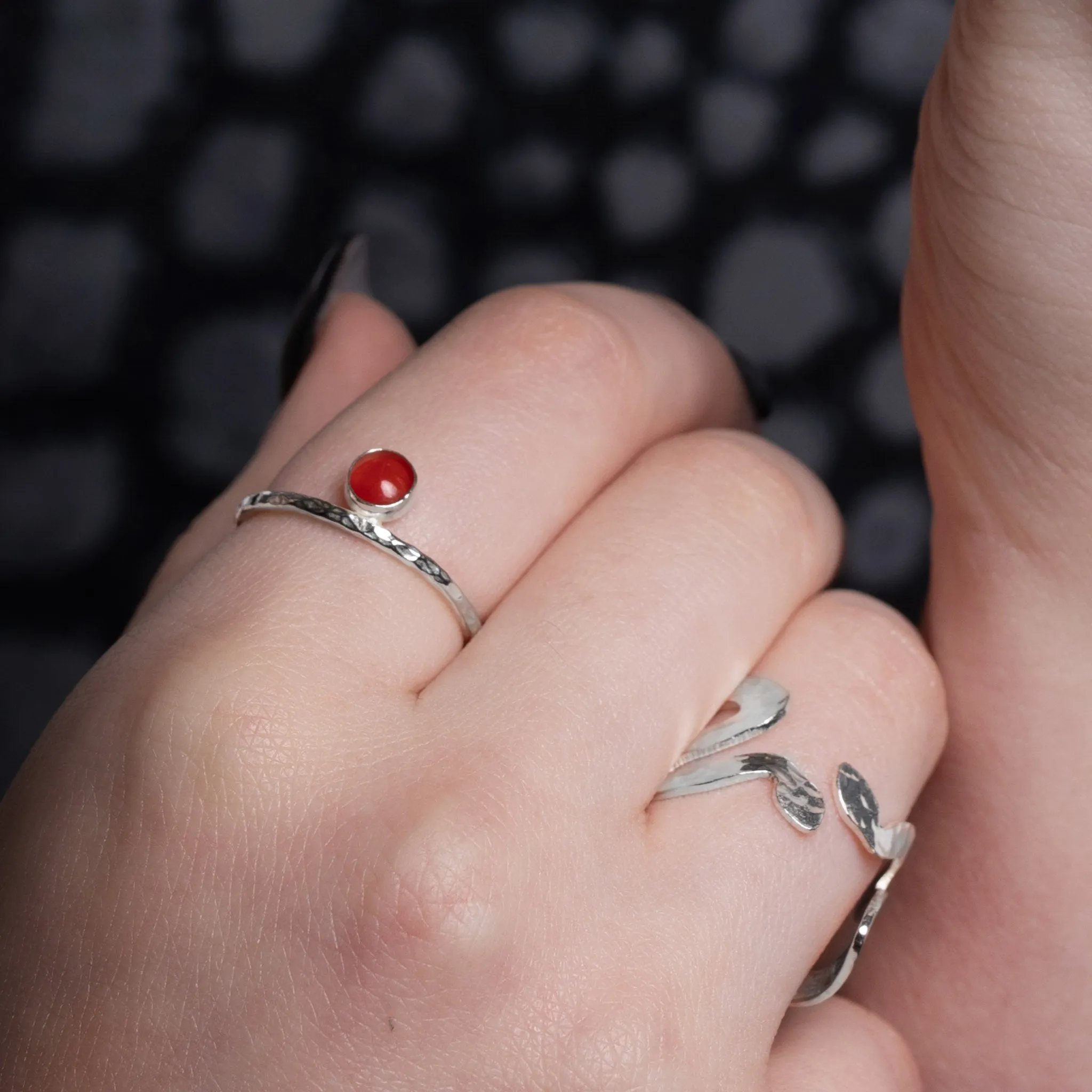 Medusa Gorgon Snake Cuff Ring