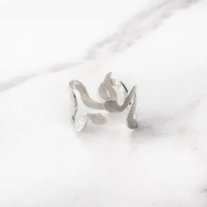 Medusa Gorgon Snake Cuff Ring
