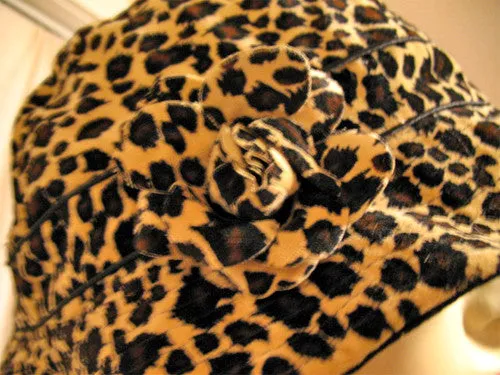 NEW Women ANIMAL PRINT Black Beige LEOPARD Pattern Printed Head Skull Cover HAT