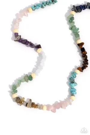 Paparazzi Soothing Stones Multi Necklace & Earring Set