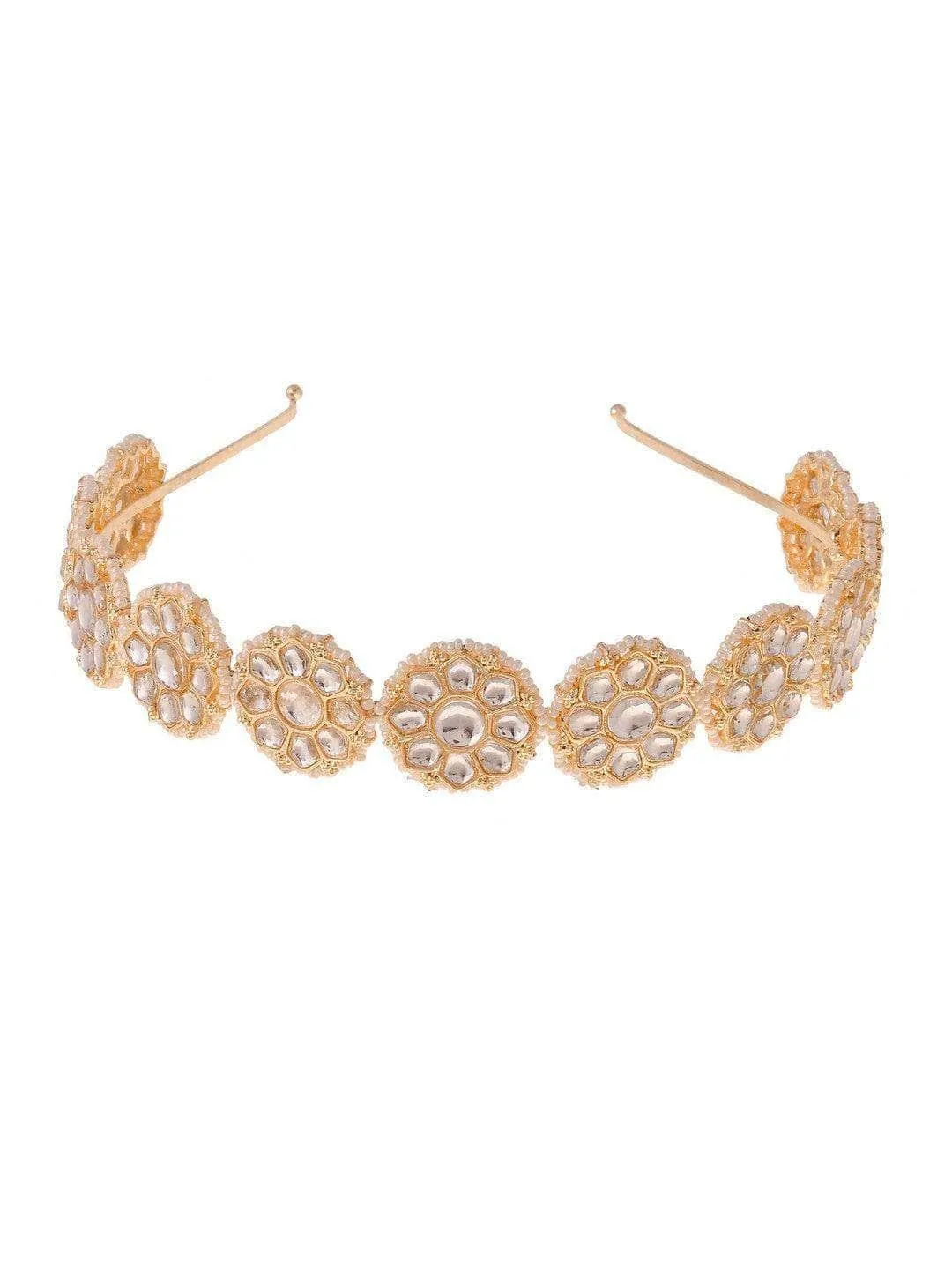 Parineeti Chopra In Floral Kundan Studded Hair Band