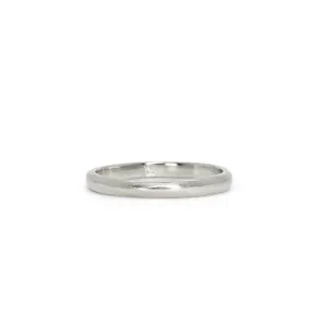 Platinum Smooth Wedding Band 3mm